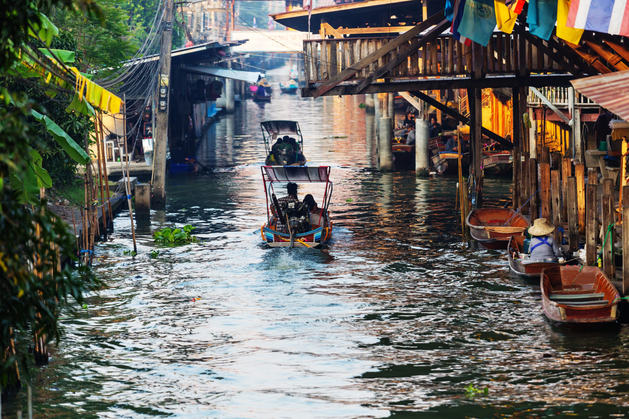 Floating market Floating Market in Thailand