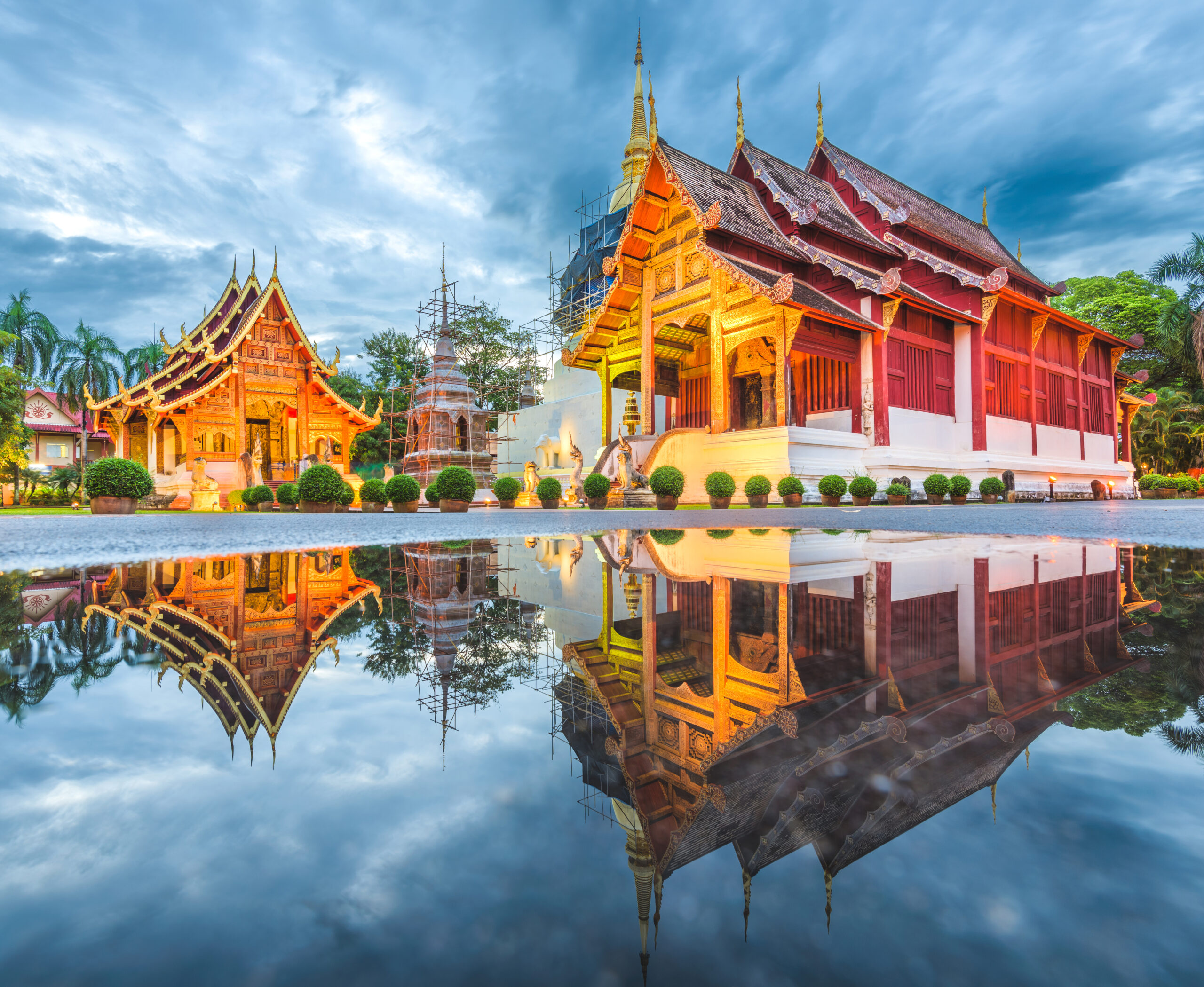 Wat Phra Singh in Chiang Mai, Thailand.